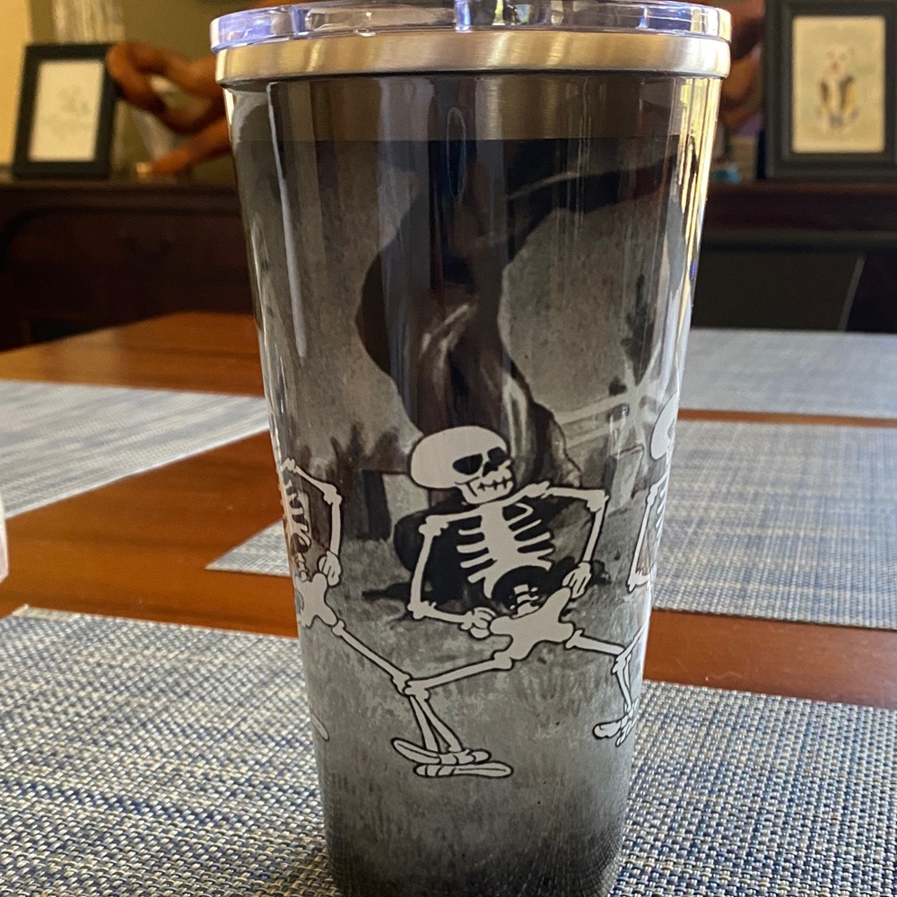 NEW Disneyland Halloween Symphony Skeleton Dance Magic Key stainless tumbler. - Picture 3 of 13